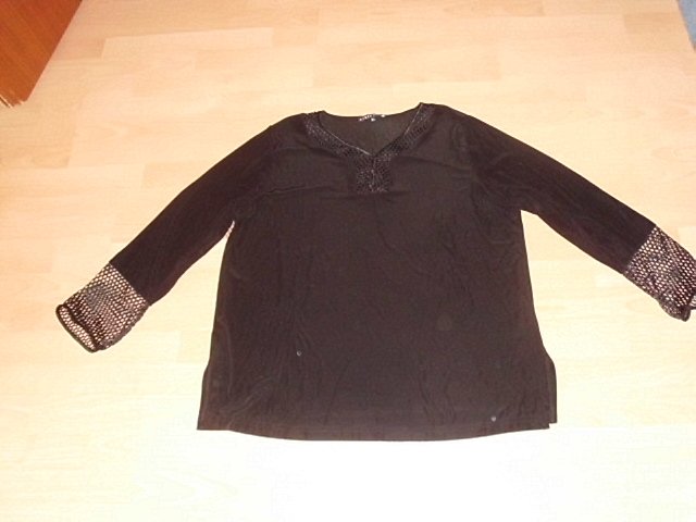 Strechshirt von Citiknits, schwarz, Gr. 48 (XL)