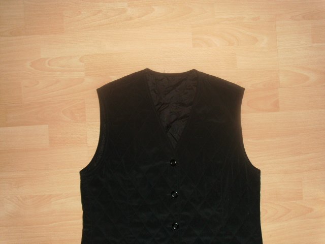 Dünne Weste, schwarz, Gr. 42 
