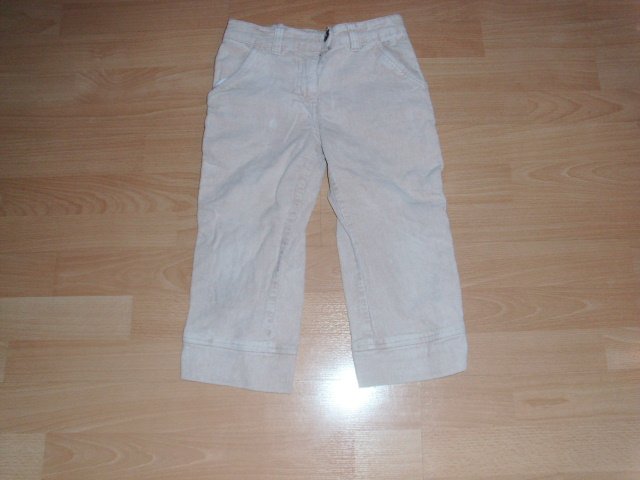 Caprihose von Pocopiano, hellbeige, Gr. 140 