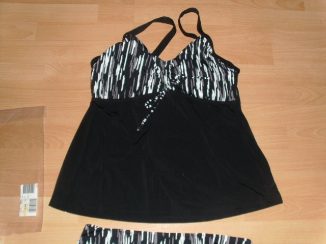 Tankini von bpc Cellection, schwarz gemustert, Gr. 46 OVP
