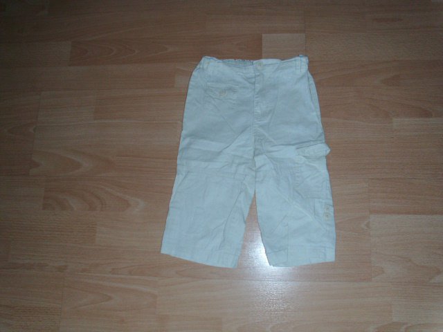 3/4 Hose, hellbeige mit Beintasche, Gr. 86