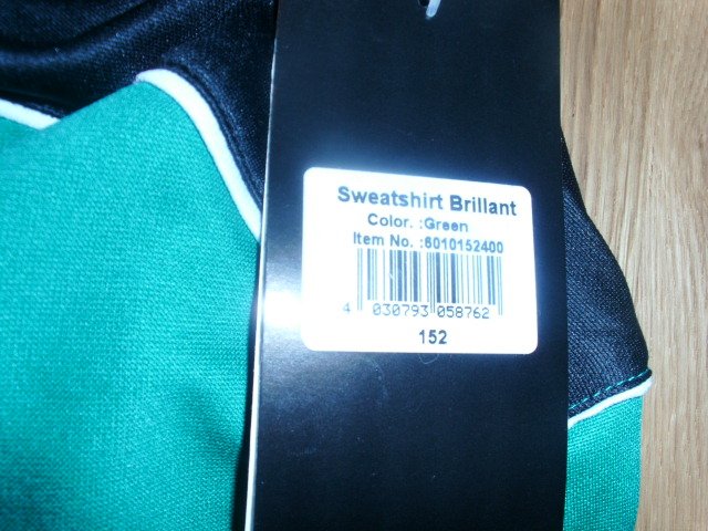 Sweatshirt / Sportoberteil von Derbystar Teamwear, grün, Gr. 152