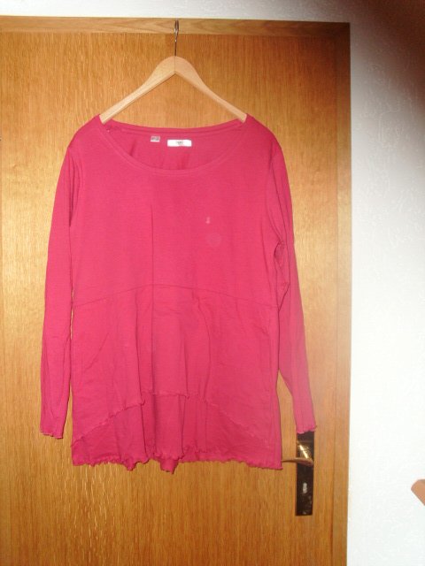 Langarmshirt von bpc Collection, dunkelpink, Gr. 44/46