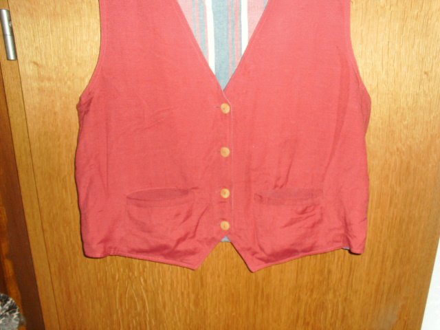 Weste von Miss Joy, roastrot, Gr. 40