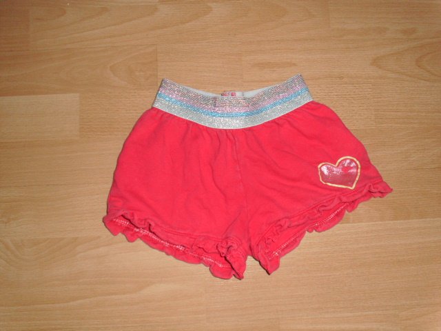 Kurze Hose von Infinity Kids, rosa mit Herz, Gr. 122