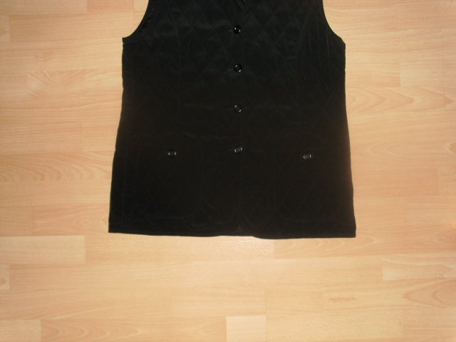 Dünne Weste, schwarz, Gr. 42 