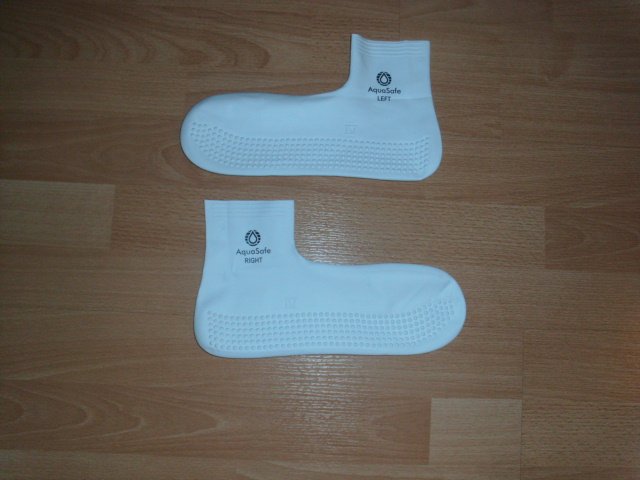 Schwimmsocken von Aquasafe aus Latex, hellbeige, Gr. 31-35