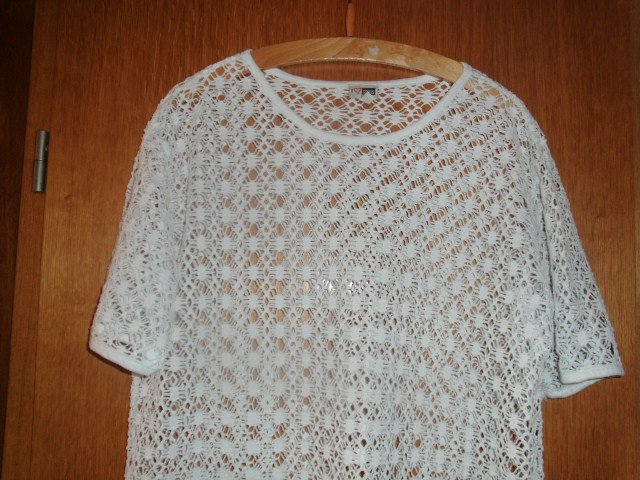 Netzshirt von I love Shirts, weiß, Gr. 44/46