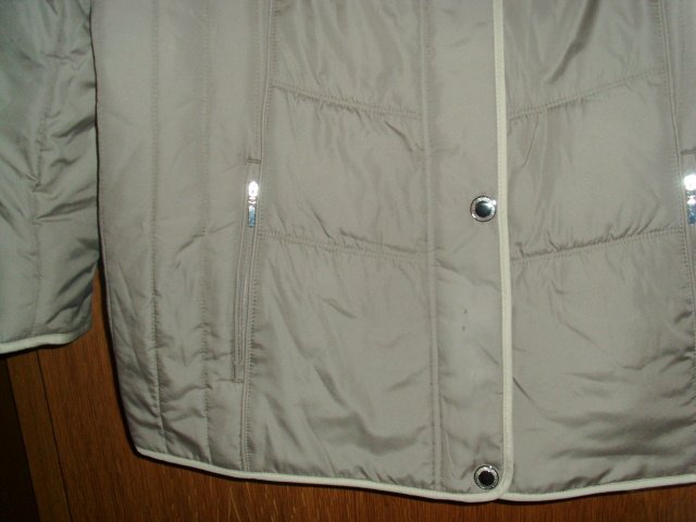 leichte Steppjacke, hellbeige, Gr. 44/46