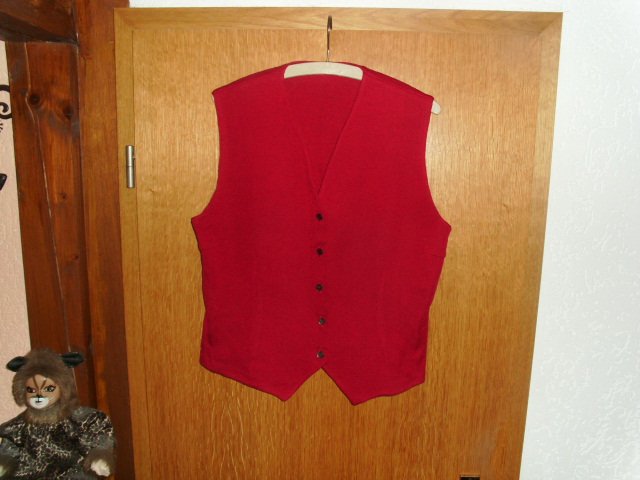 Weste, rot, Gr. 40