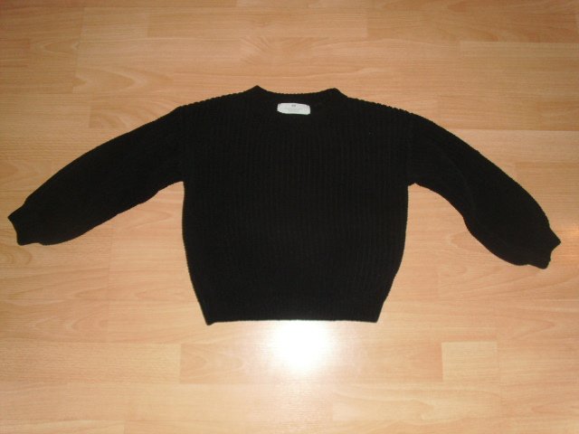 Strickpullover von H&M schwarz, Gr. 122/128