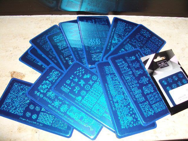 Bundle Monster  Stamping   Nail Art   Schablone    Folk Art Blumen     NEU!