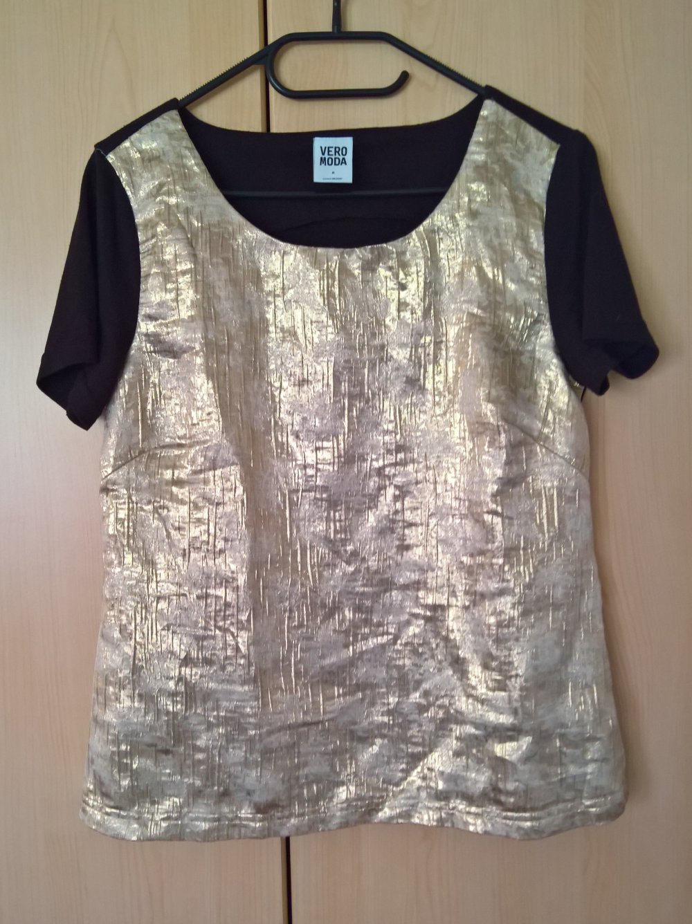 Shirt schwarz-gold Gr. S/M