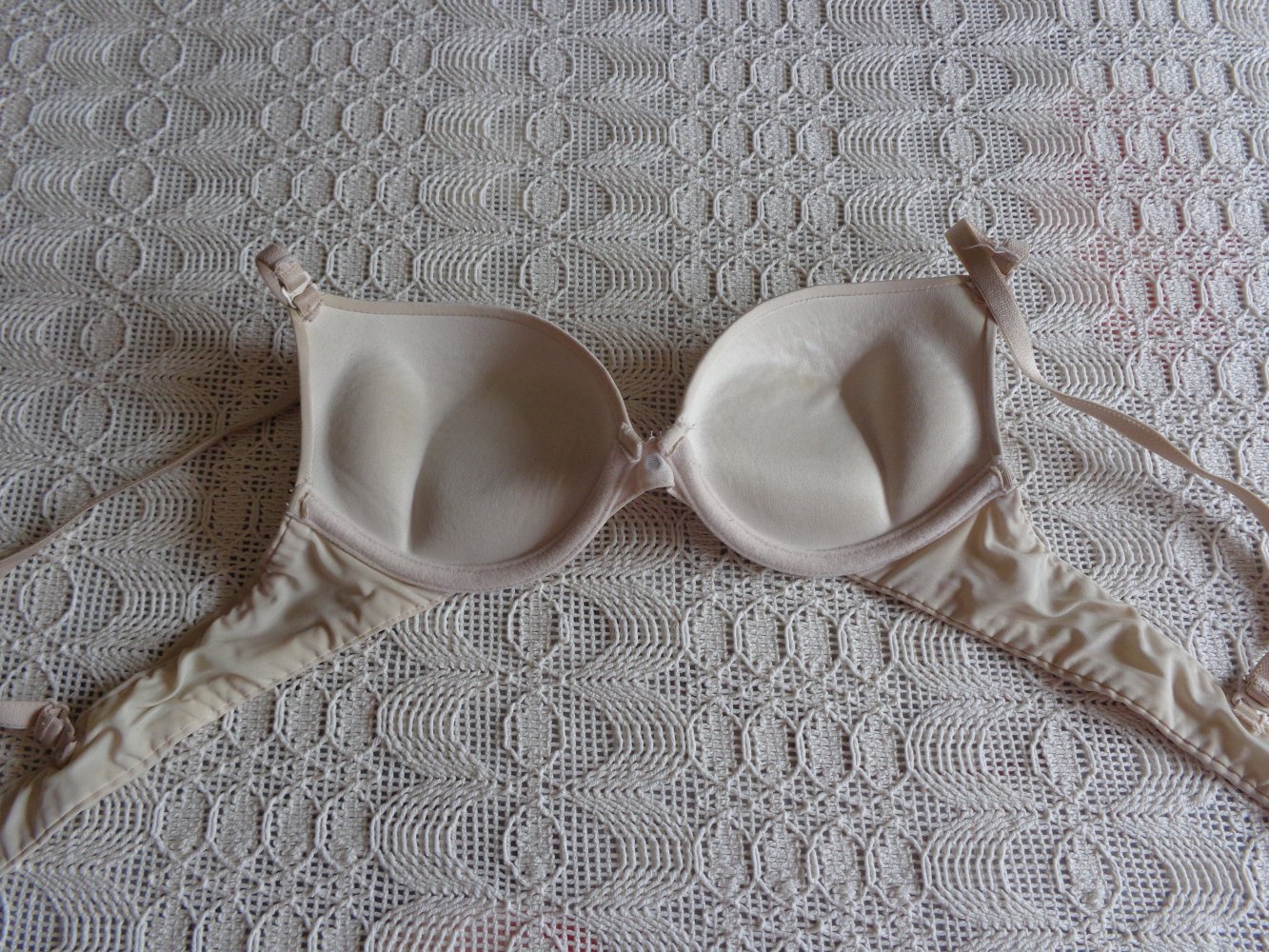 #BH, Bügel-BH, Super-Push up, Gr. 70 A, beige, Censored