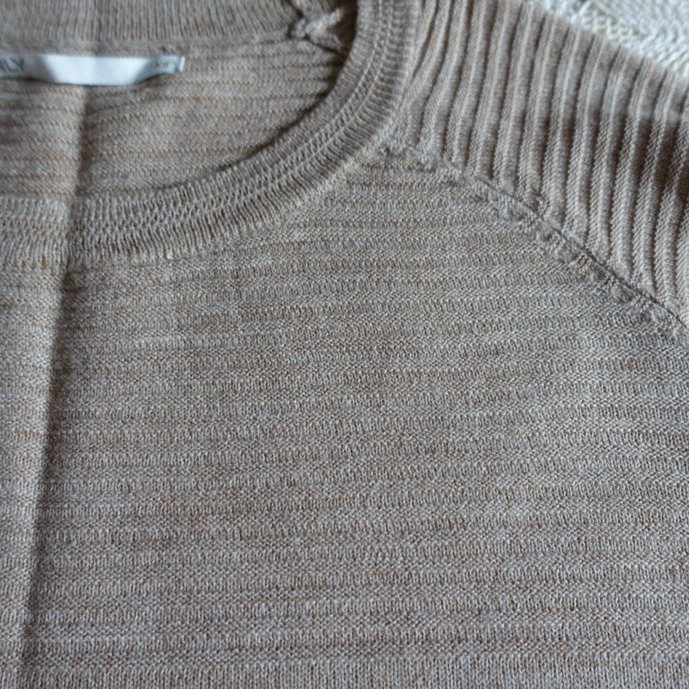 Pullover, Feinstrick, Gr. XS bzw. ca. Gr. 34, beige, Only