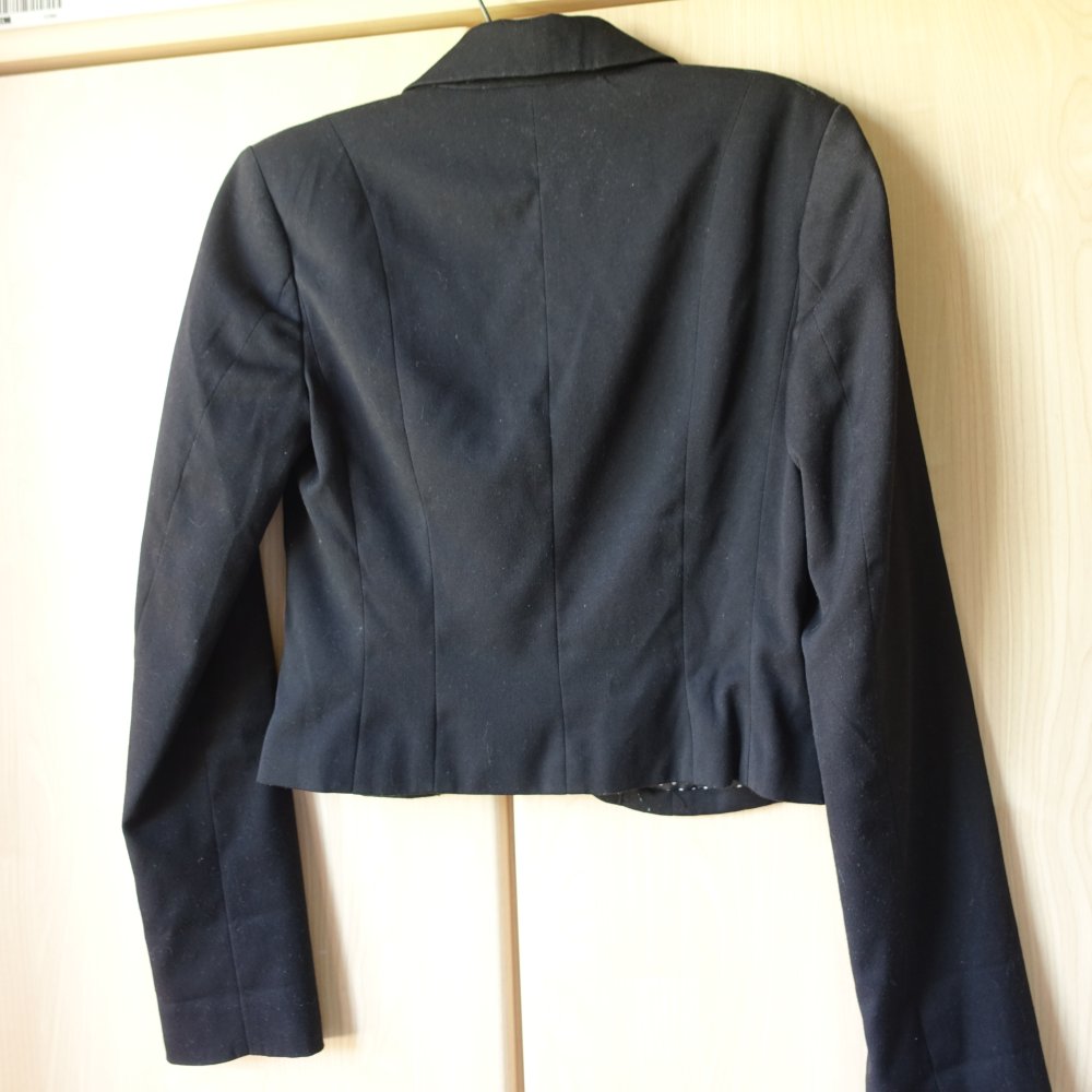 Blazer, kurz, Gr. 34 bzw. ca. Gr. XS, schwarz, H&M
