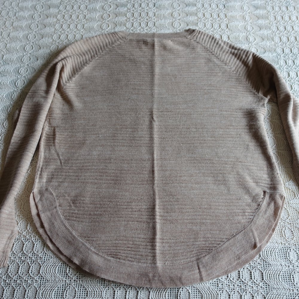 Pullover, Feinstrick, Gr. XS bzw. ca. Gr. 34, beige, Only