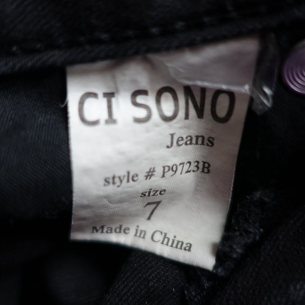 Jeans, Hose, Ci Sono, Gr. 7, schwarz