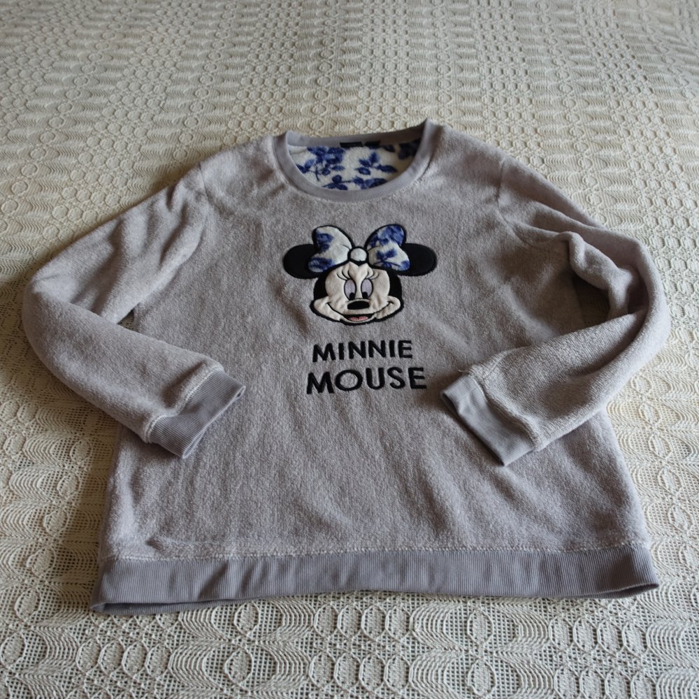 Jogginganzug, Schlafanzug, Pyjama, Gr. L bzw. Gr. 42/44, grau/blau