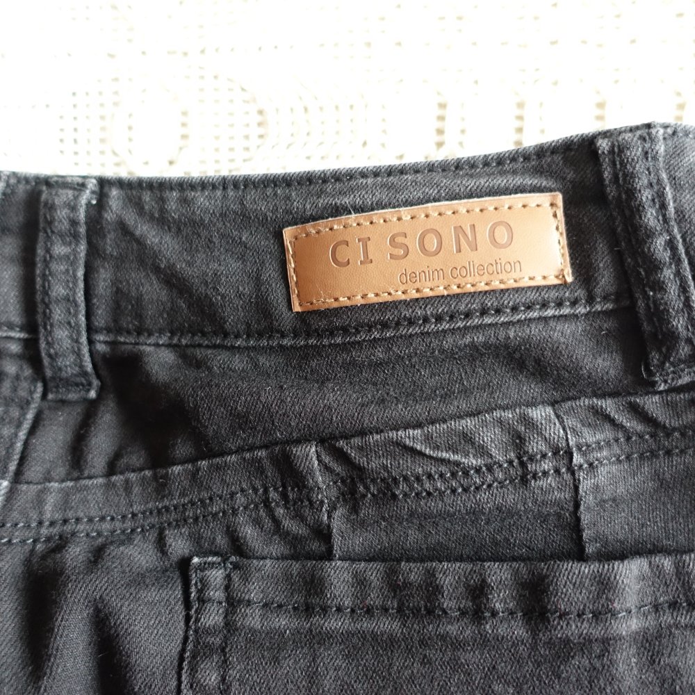 Jeans, Hose, Ci Sono, Gr. 7, schwarz