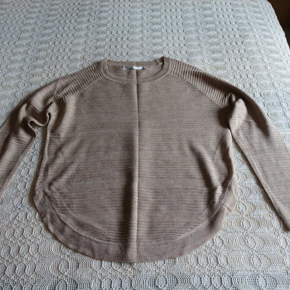 Pullover, Feinstrick, Gr. XS bzw. ca. Gr. 34, beige, Only