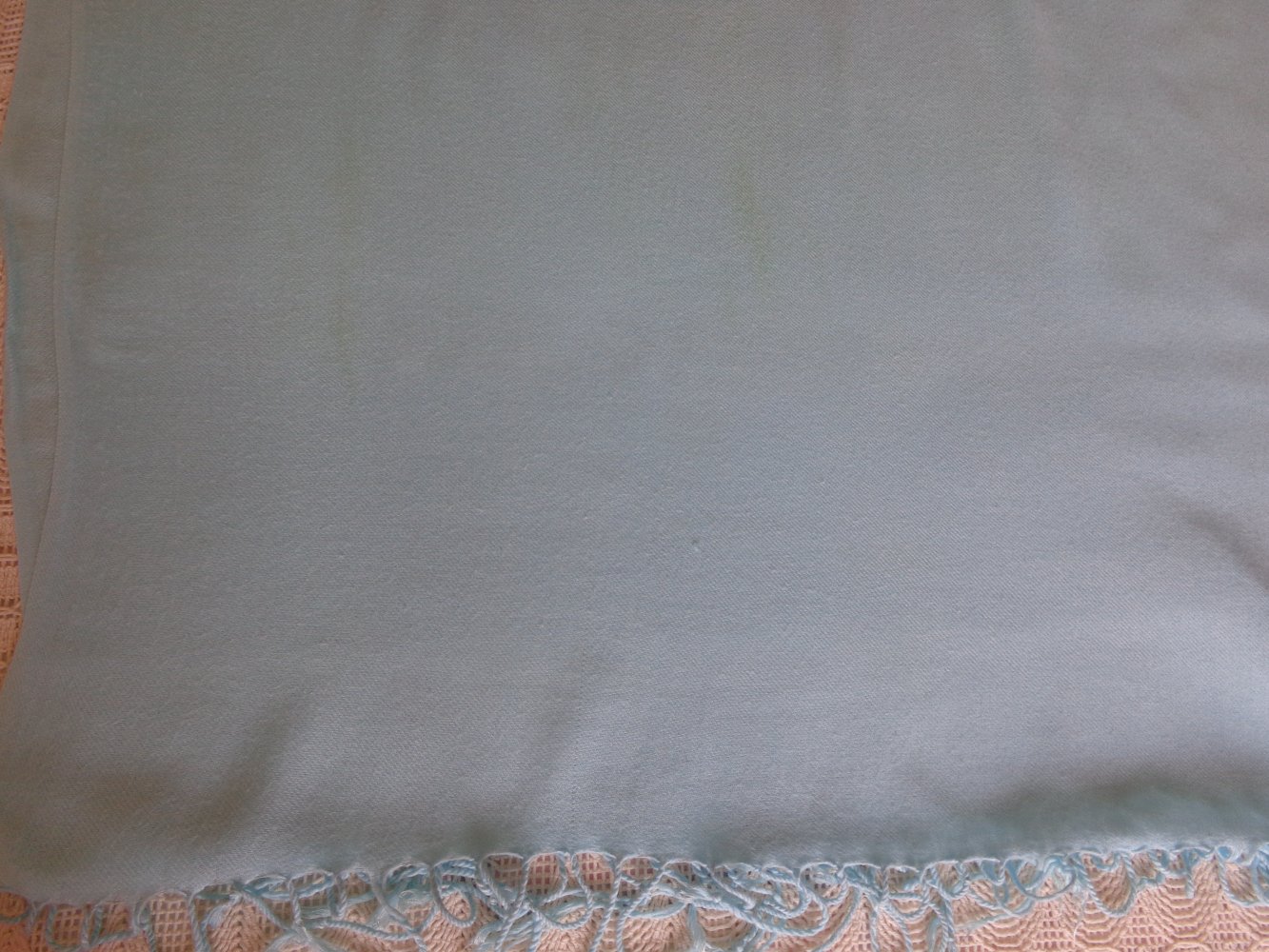 Schal, Tuch, Fransen, Gesamtlänge ca. 172 cm, Breite ca. 70 cm, türkis, C&A