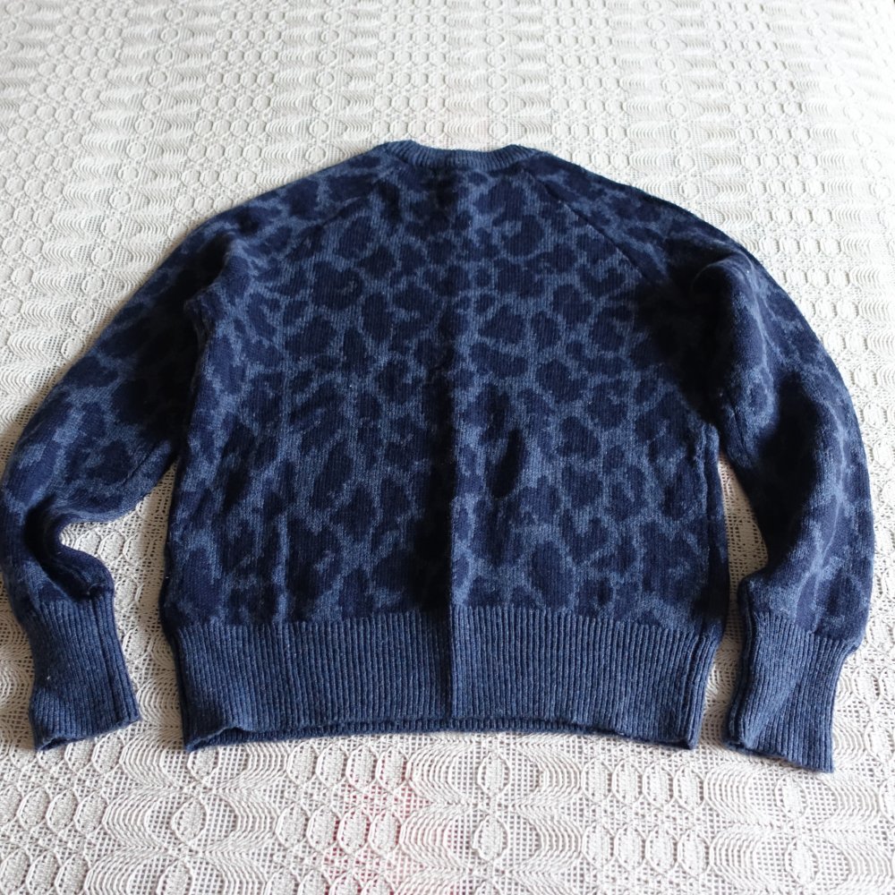 Pullover, Strickpullover, Leo, blau, Gr. XS bzw. ca. Gr. 34, Logg H&M