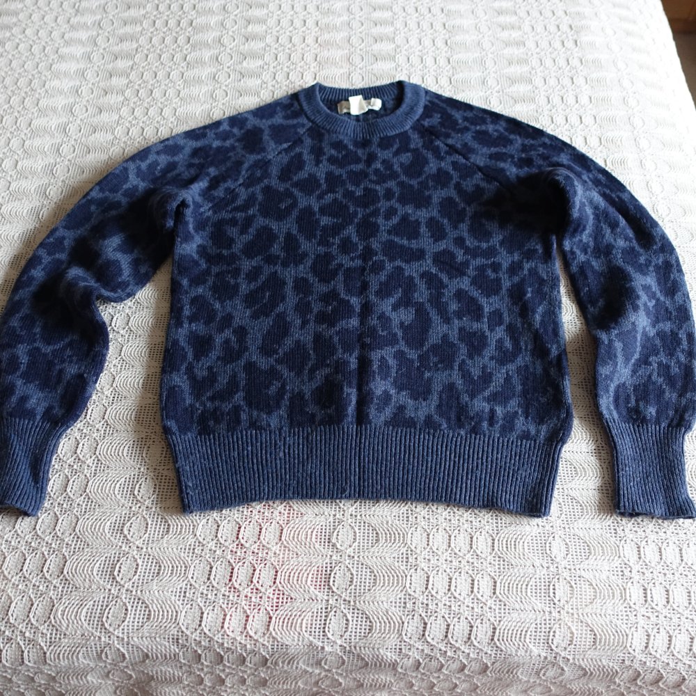 Pullover, Strickpullover, Leo, blau, Gr. XS bzw. ca. Gr. 34, Logg H&M