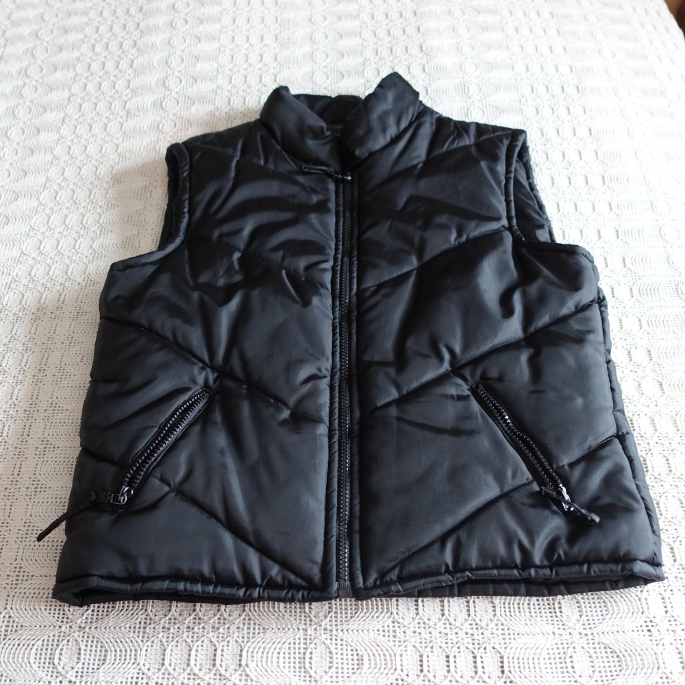 Weste, dicke Weste, schwarz, Gr. S/M bzw. ca. Gr. 36/38