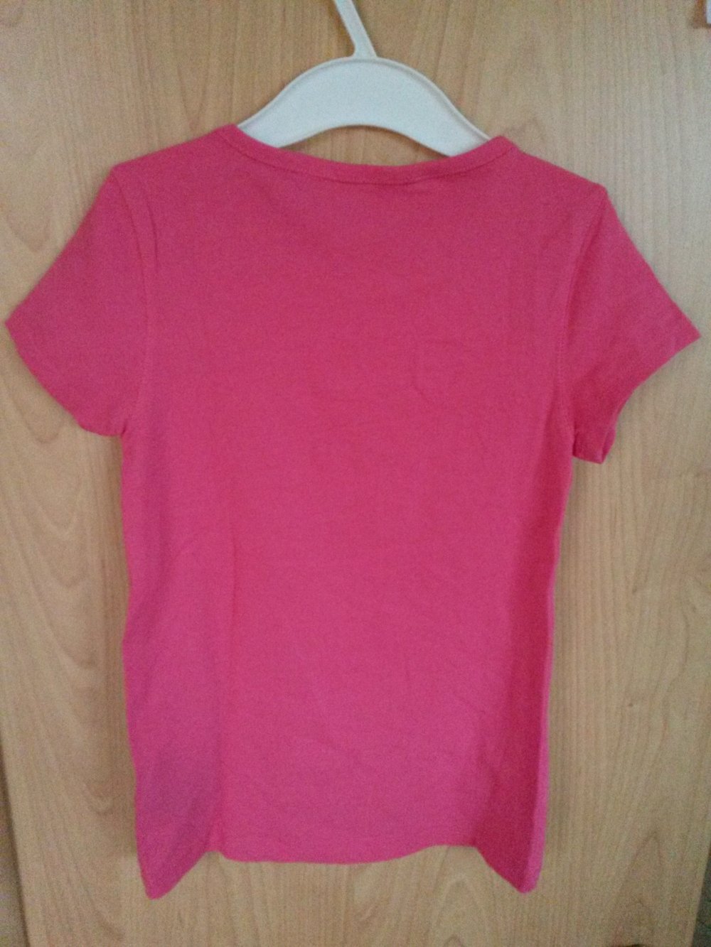 pinkfarbenes T-Shirt in Gr. 110/116 von H&M
