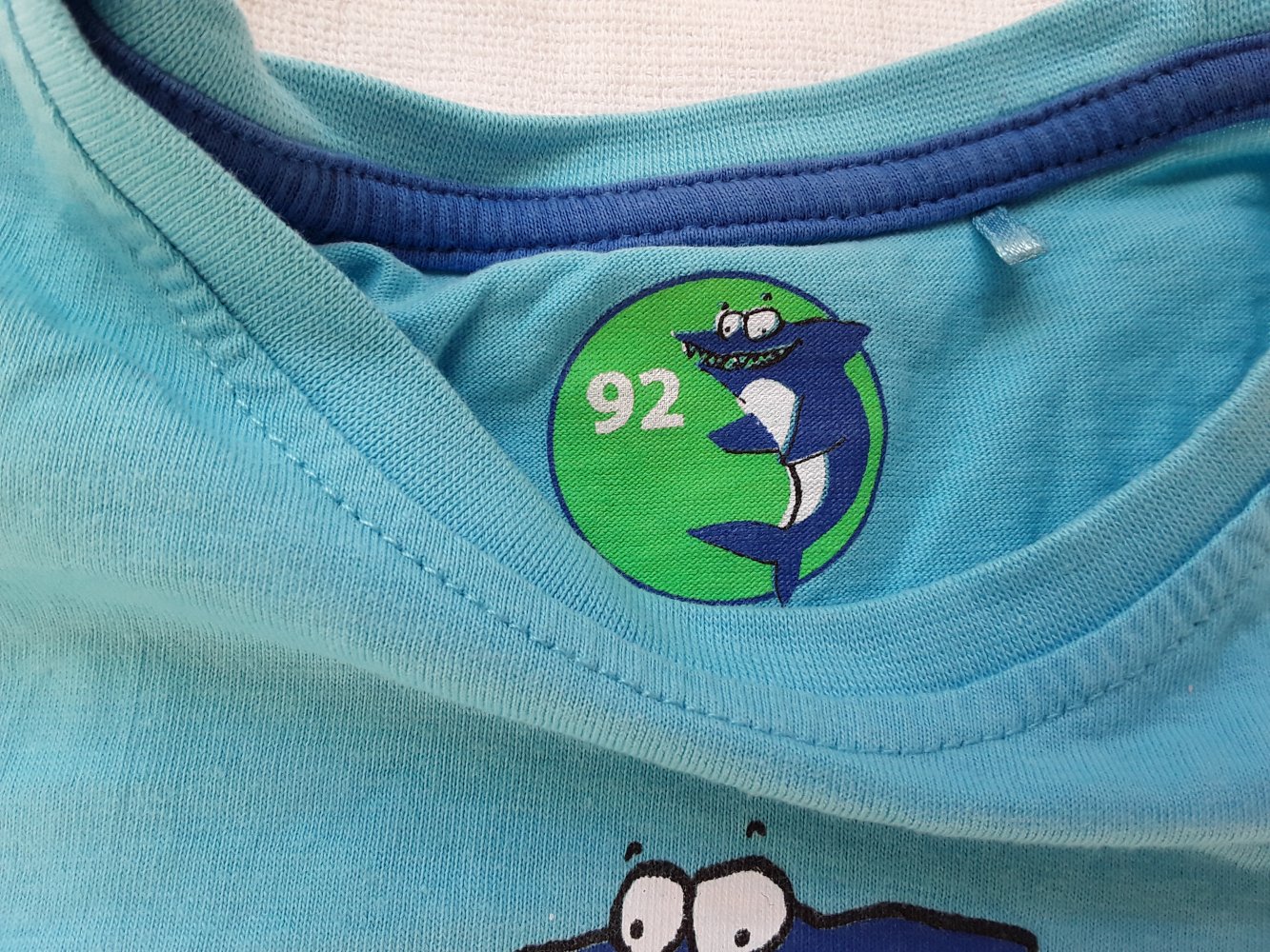 türkisfarbenes Tanktop/ ärmelloses Shirt in Gr. 92