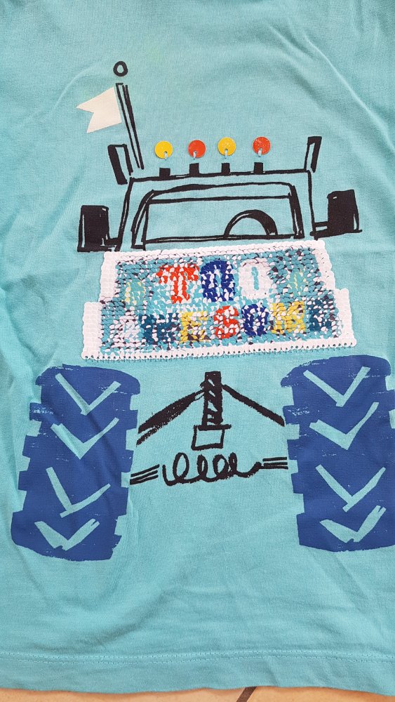 türkises T-Shirt Gr. 110 von C&A 