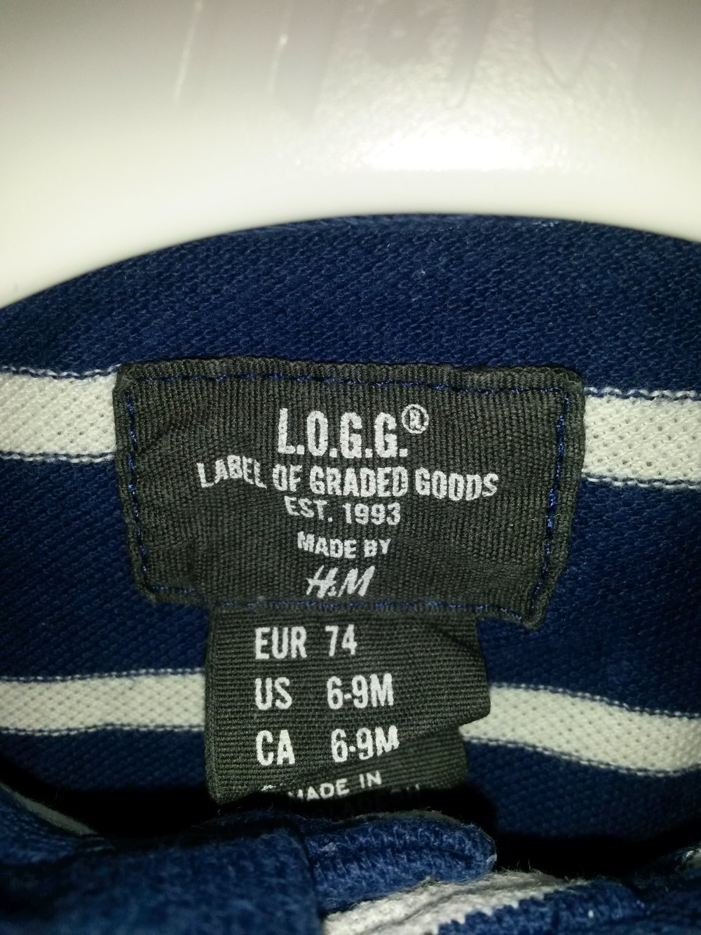 schönes gestreiftes Poloshirt in Gr. 74 von H&M