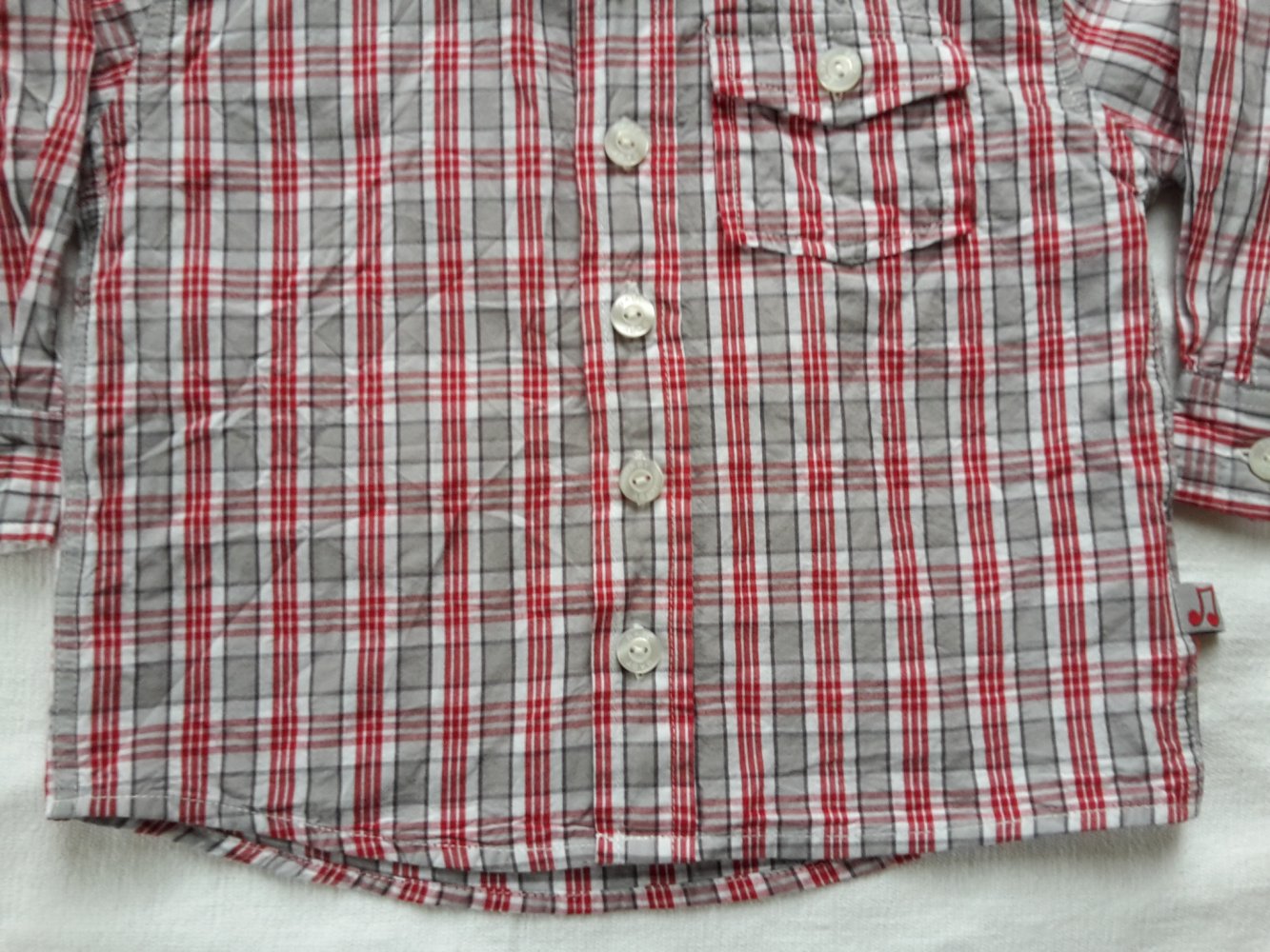 kariertes Hemd in Gr. 86 