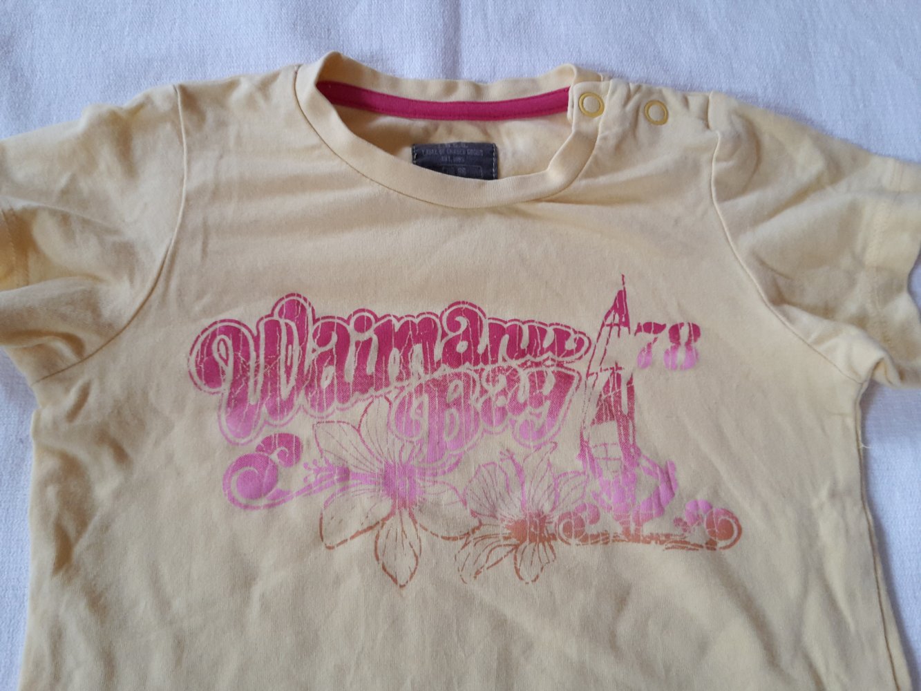 gelbes T-Shirt in Gr. 86 von H&M