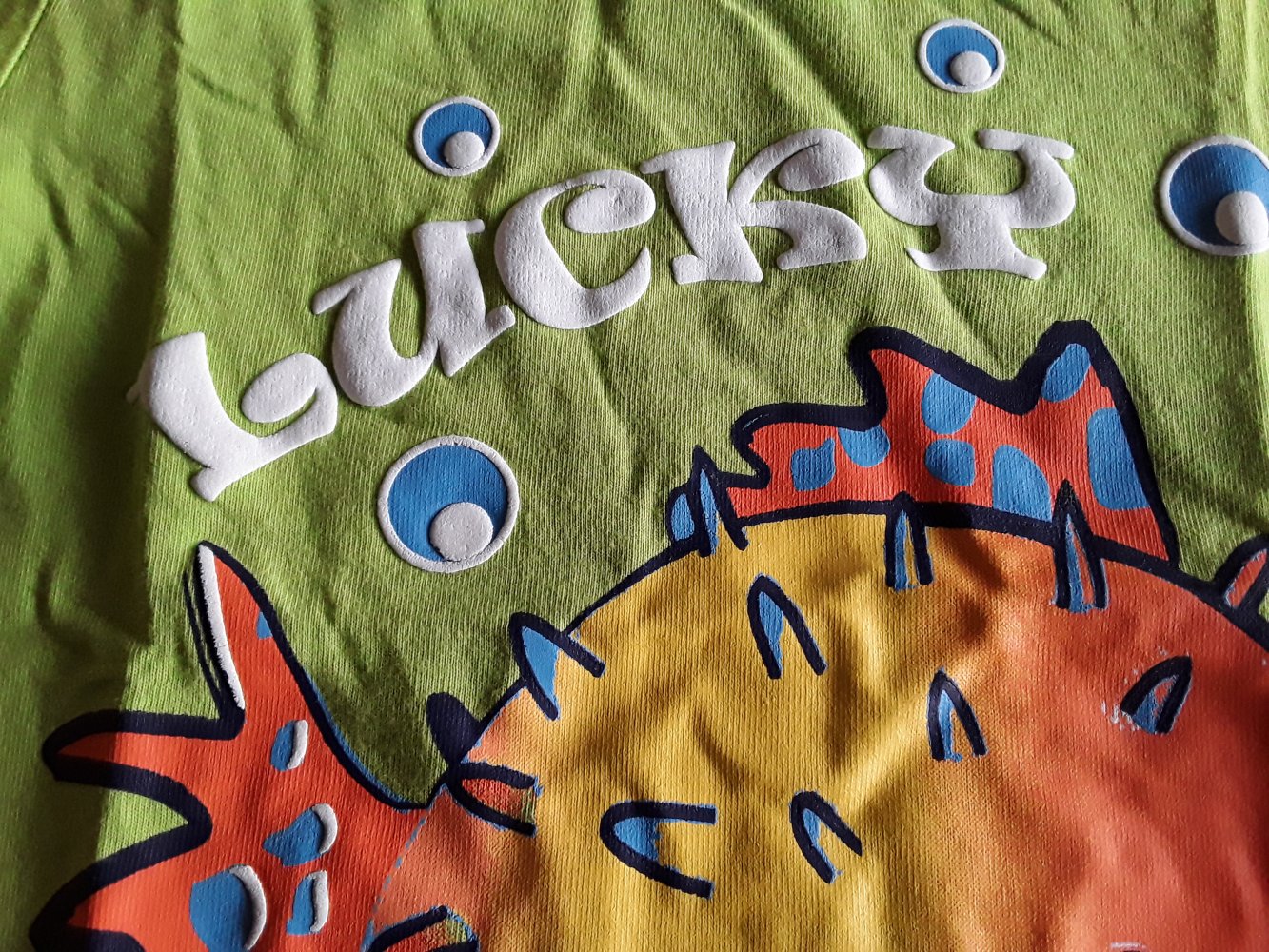 grünes T-Shirt in Gr. 92 von Liegelind