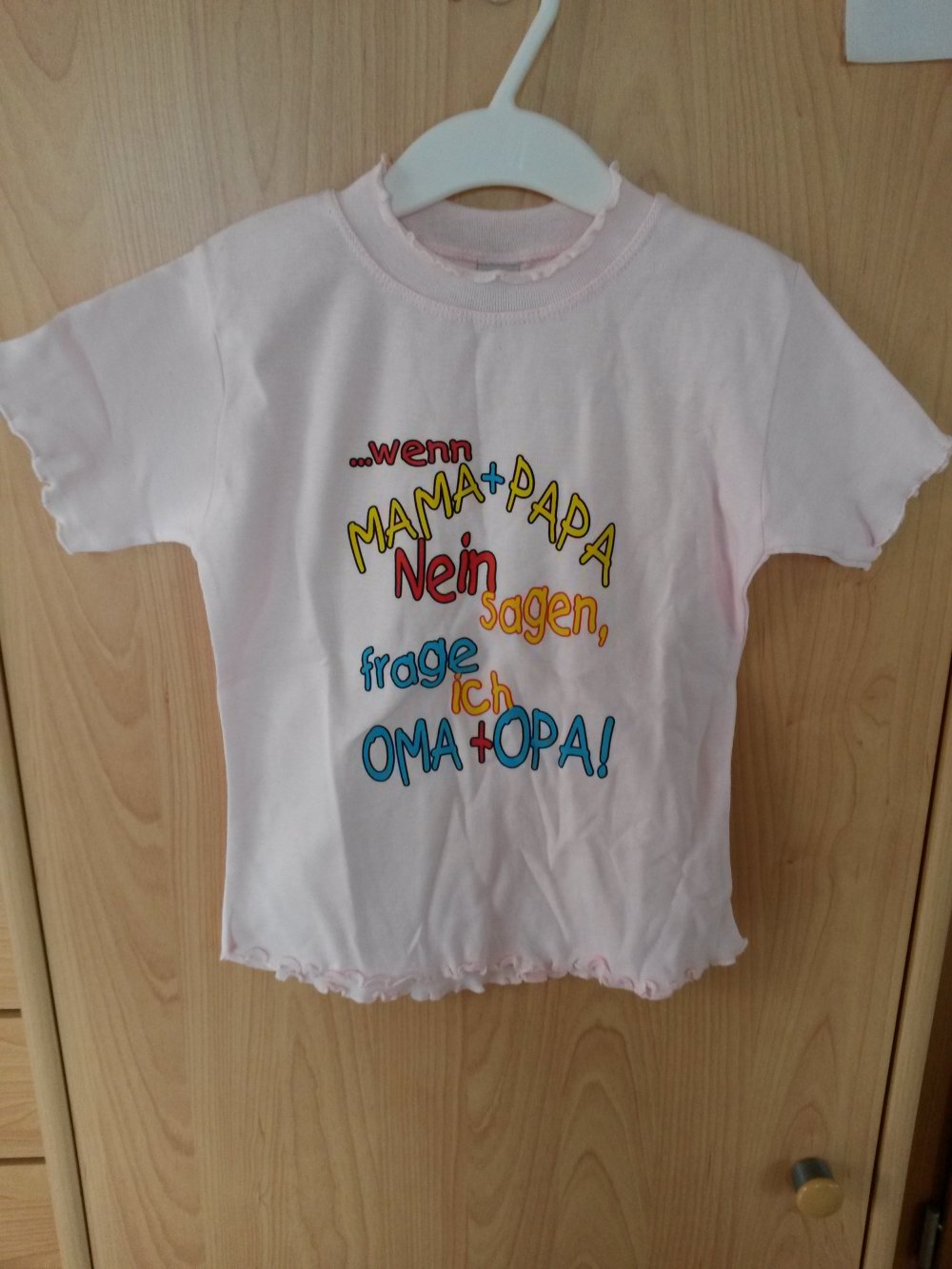 ungetragenes Sprüche-T-Shirt in Gr. 116 von asisi