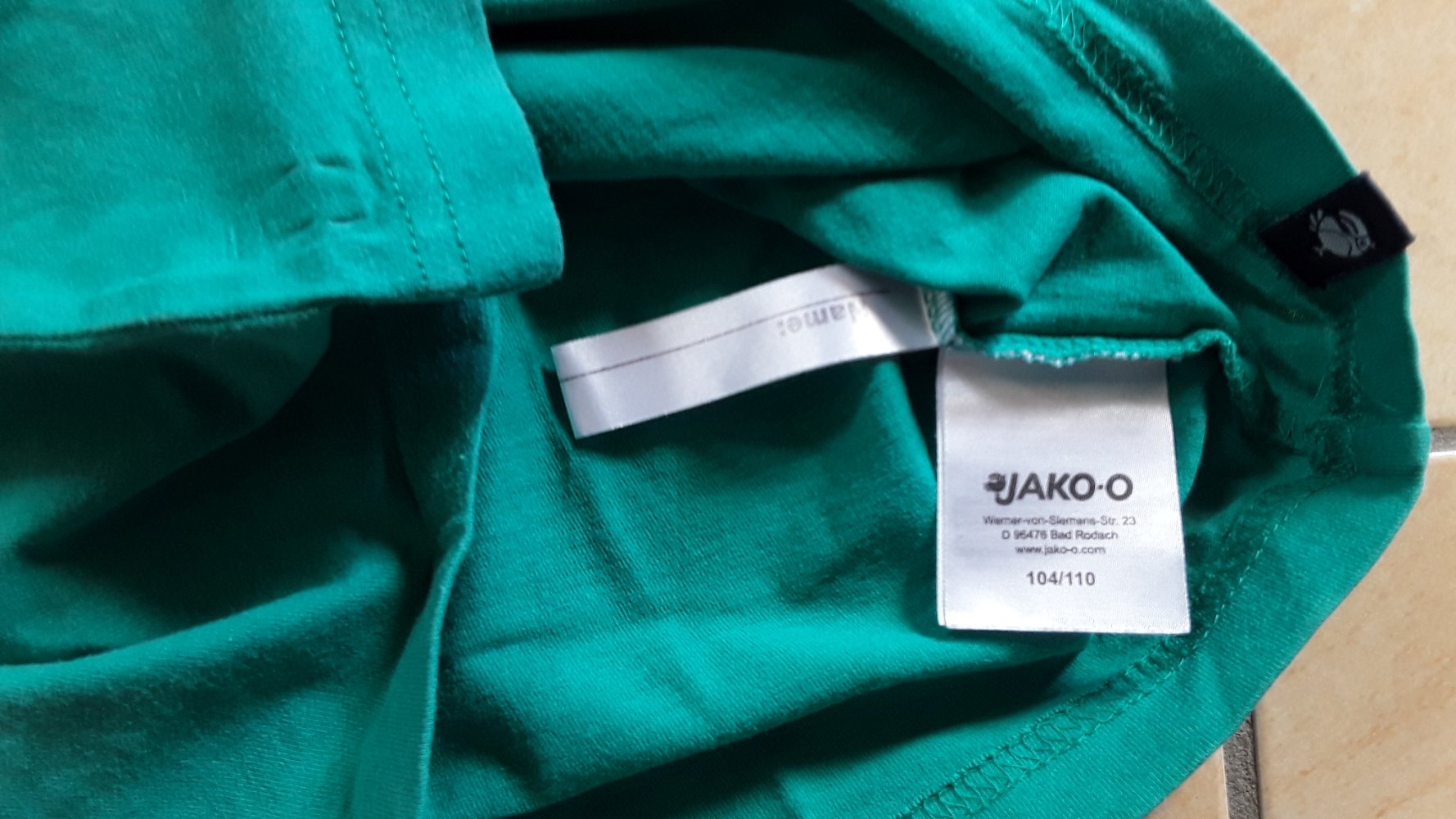 grünes T-Shirt von Jako-o Gr. 104/110