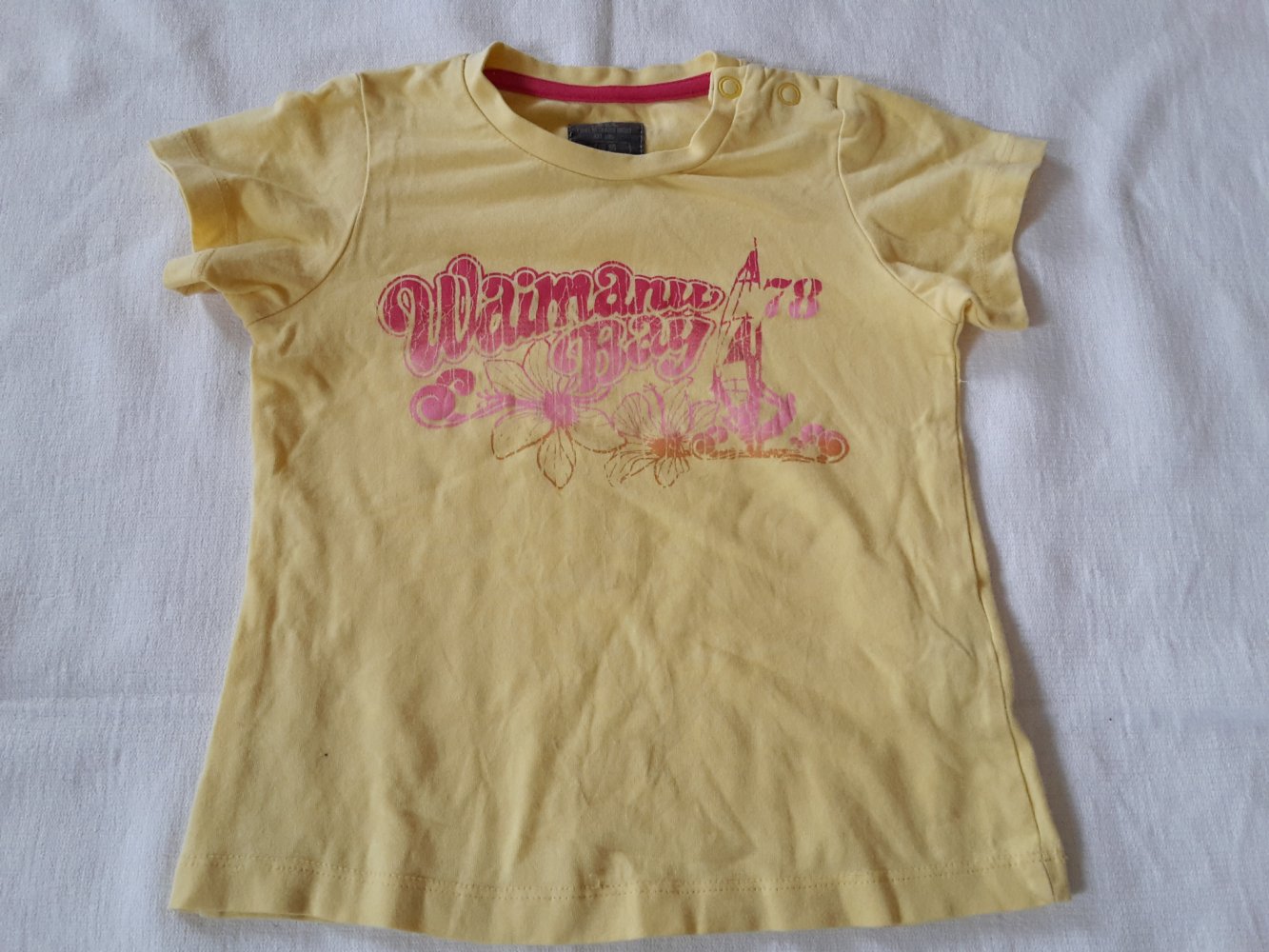 gelbes T-Shirt in Gr. 86 von H&M