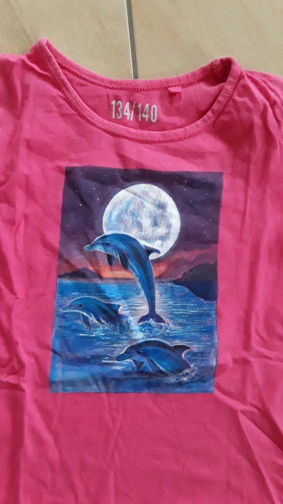 handbemaltes T-Shirt Gr. 134/140