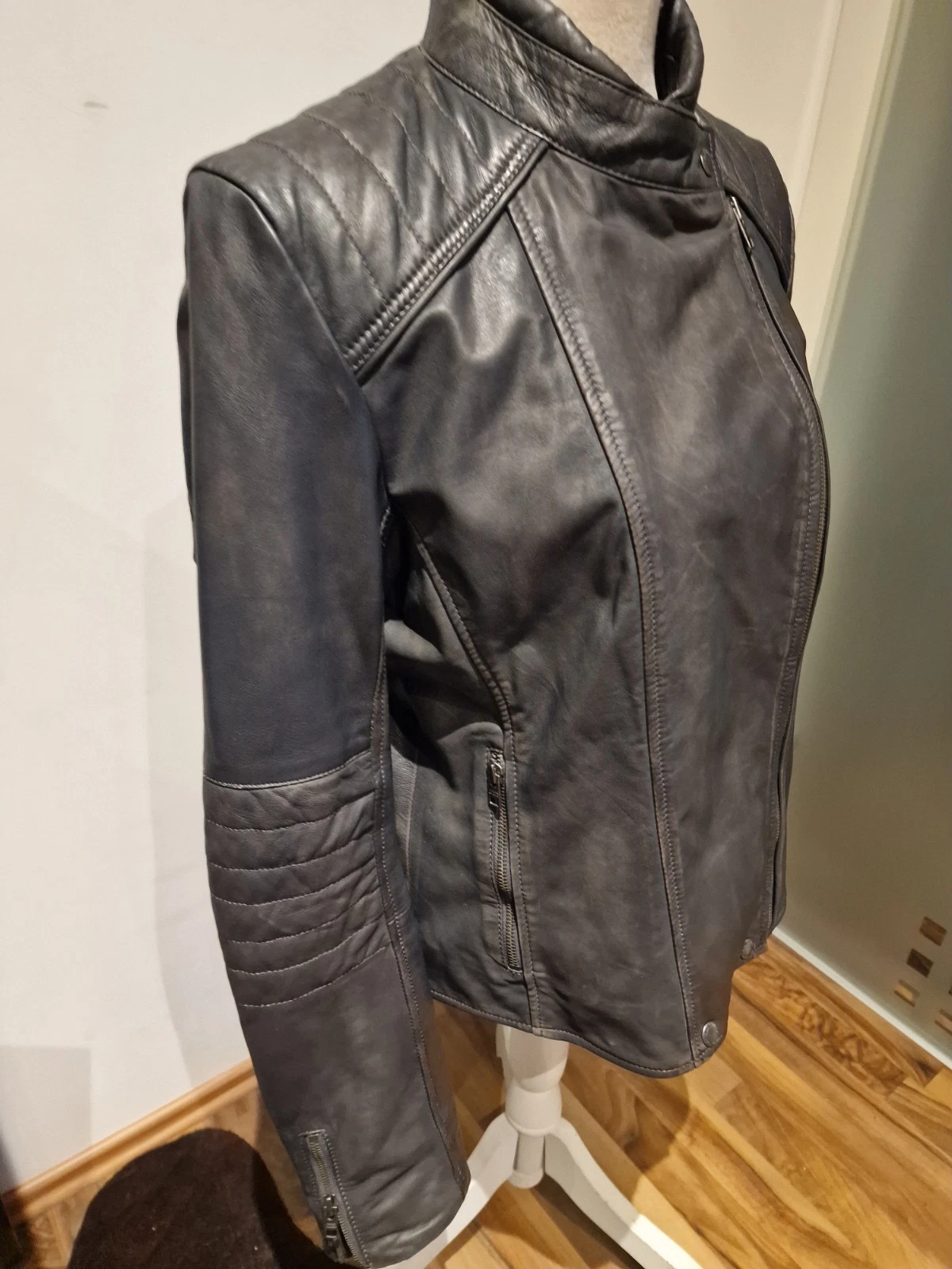 *** Hilfiger ~ Butterweiche Echtleder ~ Biker ~ Lamm Leder ***