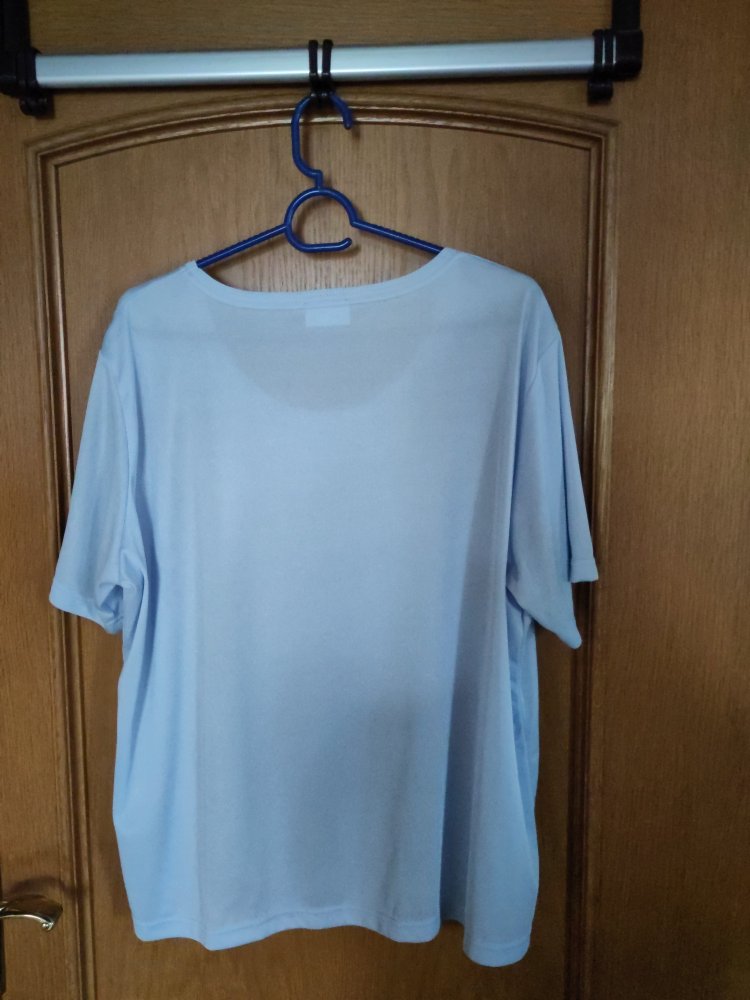 Hellblaues T-Shirt Glitzersteinchen Blume Helena Vera