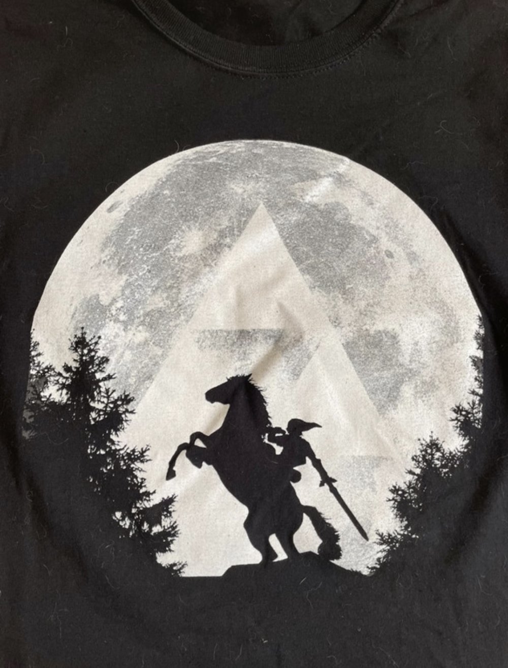 Qwertee-Shirt mit Zelda-Motiv, Ladies L wie M