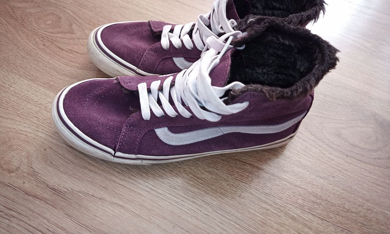Vans, gefüttert, Wildlederoptik, Lila, 37