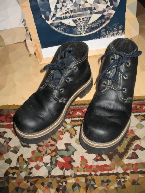 vintage combat chunky Schuhe
