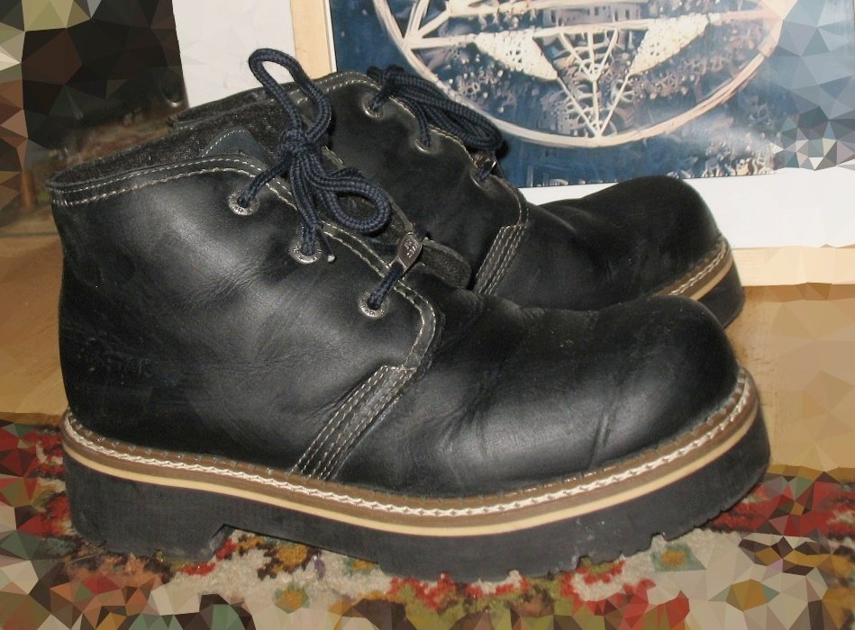 vintage combat chunky Schuhe
