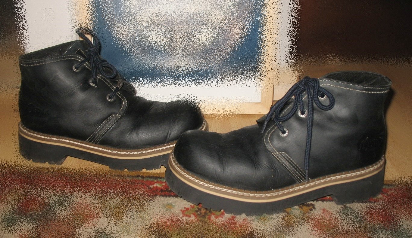 vintage combat chunky Schuhe