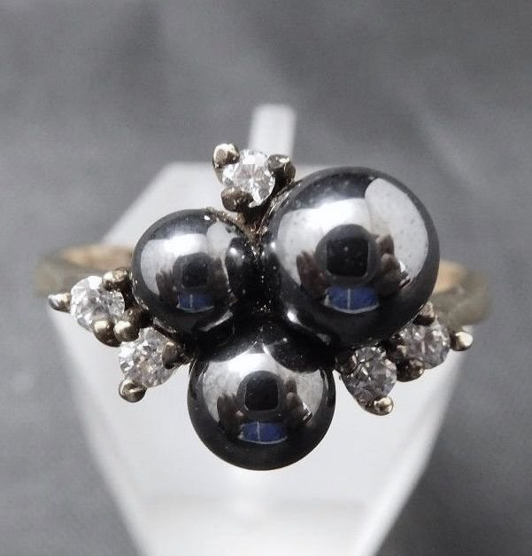 Modern Art Ring 925 Sterling Silber Perle & Swarovski Zirkonia 