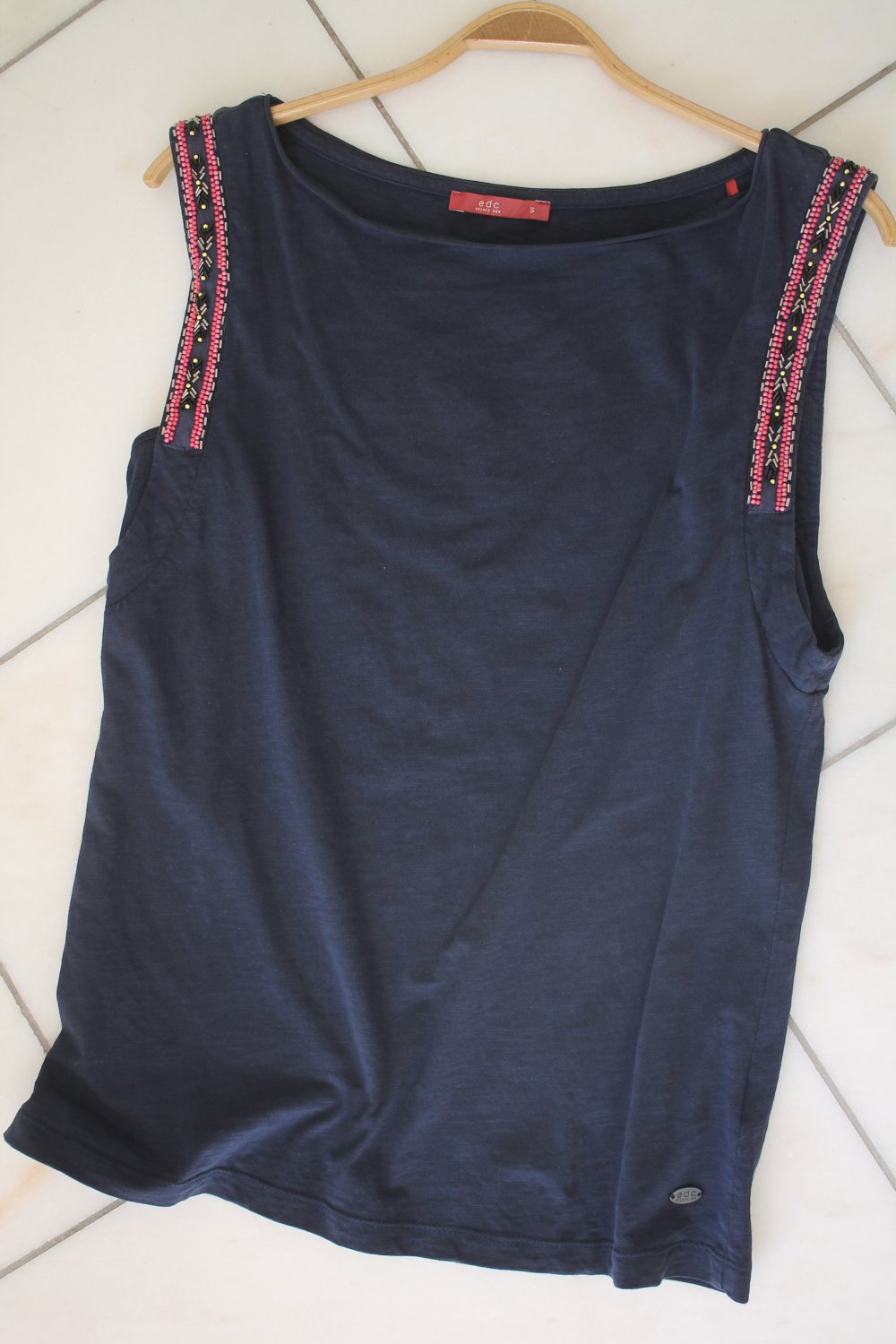 Edc Shirt mit Perlen Gr.S