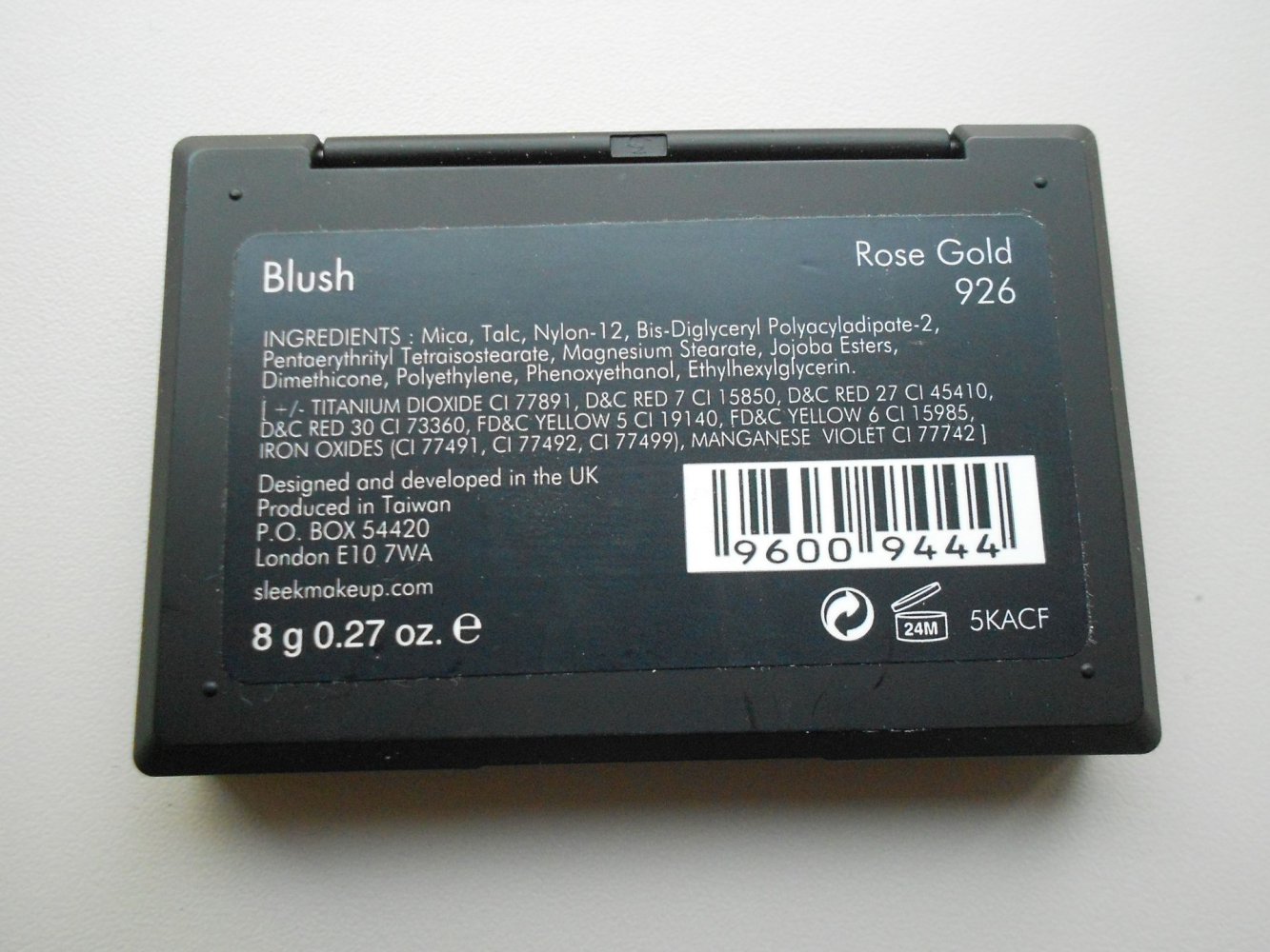 Sleek Blush Rouge Rose Gold 926 8g